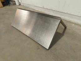 Rvs wandschap - 120x40 cm 